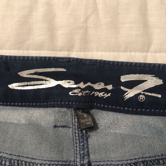 Seven7 Size 4 High Rise Skinny Dark Wash Jeans - Picture 14 of 16